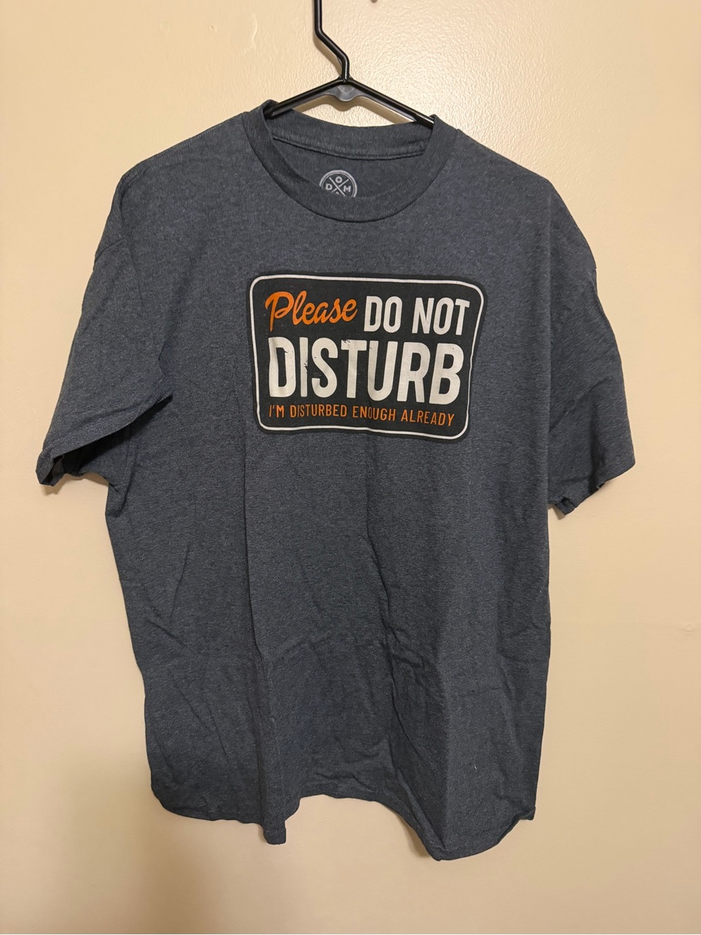 Please Do Not Disturb Graphic Tee - Charcoal